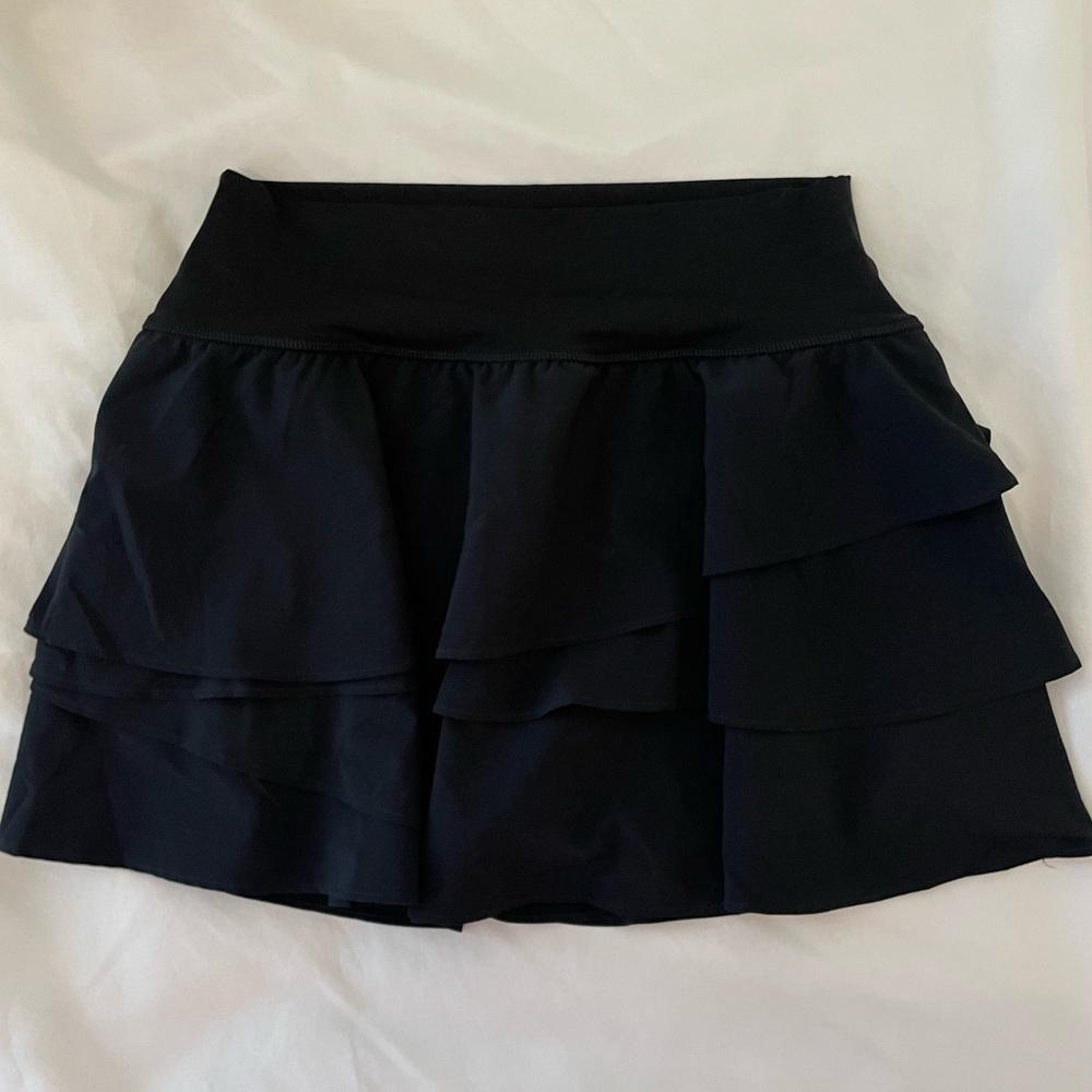 aerie offline black tennis skirt